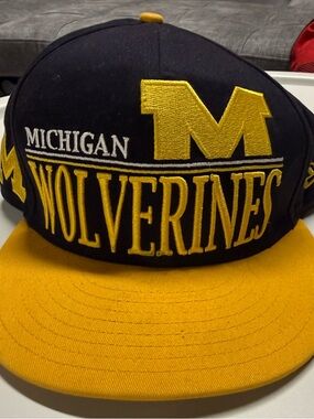 Michigan Wolverines Blue & Maize Snapback Hat